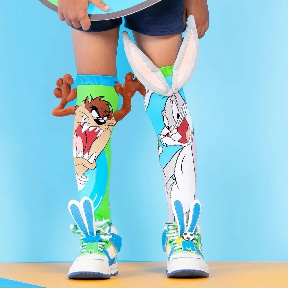 Bunny and Taz Character Kids Socks one size fits most
